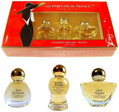 Charrier Parfums Lovely French Eau de Parfum Miniature 3-Pieces Set for Women
