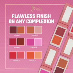 Juvia's Place Blush Pressed Powder Matte Duo Vol 6, Oranges Tones, Vegan, Cruelty Free