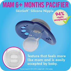 MAM Original Day & Night Baby Pacifier, Shape Helps Promote Healthy Oral Development, Glows in the Dark, 3 Pack, 6-16 Months, Unisex