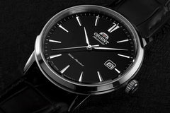 Orient RA-AC0F05B10B Men's Analogue Automatic Watch with Leather Strap, Schwarz, Strap