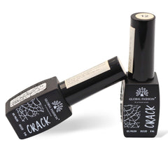 GLOBAL FASHION Professional Crackle Gel Nail Polish - Captivating Cracked Effects | 12 Colors | 8ml | | No. (12)