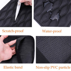 EGBANG Auto Center Console Cover, Console Cover Armrest Pads, PU Leather Car Armrest Seat Box Pad Cushion Protector Universal Fit (Black)