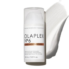 Olaplex No. 6 Bond Smoother, Leave-In Styling Hair Cream Treatment, Smooths, Conditions, & Strengthens, Frizz Control for Up to 72 Hours, For All Hair Types, 3.3 fl oz