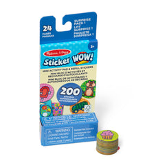 Melissa & Doug Sticker WOW! Mini Activity Pad with Refill Stickers - Surprise Pack 1 β 100+ Stickers & 12 Mini Pages β Mystery-Themed Mess-Free Sticker Fun for Kids β Ages 3+