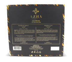 Azha Perfumes - 2Pc Gift Set Al Oud Al Aswad EDP 100 ml for Men + Arabian Lady EDP 100 ml for Women