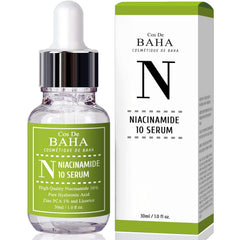 Cos De Baha Niacinamide Serum 10% With Hyaluronic Acid-Tightens Pores, Reduces Wrinkles, Boosts Collagen & Repairs Skin, Organic, Vitamin B3 1Fl-Oz