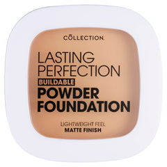 Collection Cosmetics, Lasting Perfection Buildable Powder Foundation, Medium Coverage, Lightweight Feel, Matte Finish, Buttermilk, 7.5g