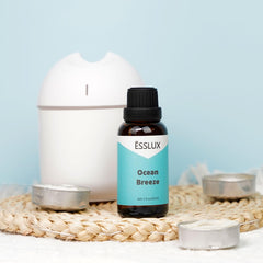 ESSLUX Ocean Breeze Fragrance Oil - Essential Oils for Diffuser, Candle Soap Making Clean Fresh Scents, Aromatherapy Scented Massage, Perfume for Humidifier Home Fragrance, 30ml