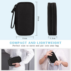FYY Electronic Cable Bag, Travel Cord Organizer Bag, Cable Electronic Accessories Pouch Portable Electronic Case Bag, Black
