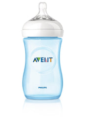 Philips Avent Natural Feeding Bottle, 260ml, 2 Pack - Blue, Scf695/27