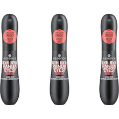 Essence Bye Bye Panda Eyes! Smudge-Proof Volumising and Defining Mascara, No. 01, Black, Long-Lasting, Vegan, No Microplastic Particles, Nanoparticles Free, No Perfume, Pack of 3 (3 x 16 ml)