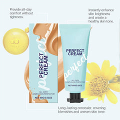 All-Over Complexion Perfector, Supreme Creme All-Over Complexion Perfector, Waterproof and Sweat Resistant Makeup Holding Concealer, Long-Lasting Cc Cream Foundation (1pcs)