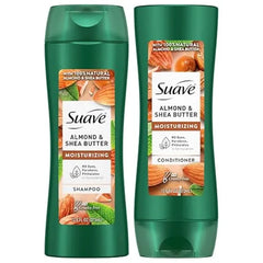 Suave Shampoo and Conditioner Set, Almond & Shea Butter Moisturizing Shampoo & Conditioner, Dry Hair Treatment, Scented, 12.6 Oz 2 Piece Set
