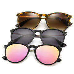 SUNGAIT Vintage Round Sunglasses for Women Men Classic Retro Designer Style