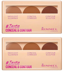 Pack of 2 Rimmel London Insta Conceal & Contour, Dark (030)