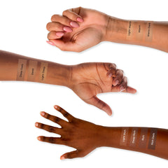 LUMINESS Silk Airbrush Spray Foundation & Buffing Brush Kit β Full Coverage Foundation & Dual-Sided Buffing Brush - Buildable Coverage, Anti-Aging Formula Hydrates & Moisturizes (Shade - Deep)