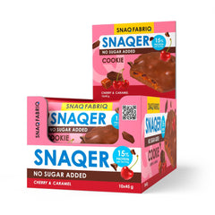 Snaq Fabriq Snaqer Protein Cookie with Cherry and Caramel No Sugar Added - 10x45g