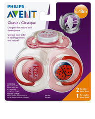 AVENT Philips SCF134/30 3 Piece Classic Value Pack, Pink, 6-18 Months