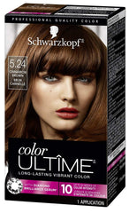 Schwarzkopf Color Ultimate Permanent Hair Dye Cream, 5.24 Cinnamon Brown