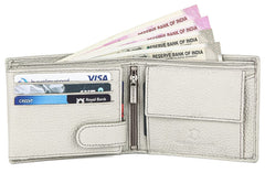 WildHorn® RFID Protected Genuine Leather Wallet & Gift Combo for Men - Beige M