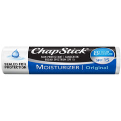 Chapstick Moisturizer Original Lip Balm Tubes, Spf 15 And Skin Protectant 0.15 Oz Pack Of 3, Multi