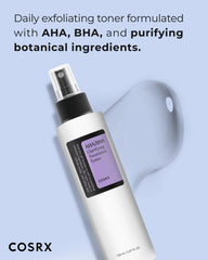 COSRX AHA/BHA Clarifying Treatment Toner, 150ml, 5.07fl.oz, for Combination Skin