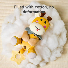 TUMAMA Baby Rattles 0-6 Months, 3Pcs Infant Boy Toys Rattles for Babies 0-6 Months, Super Soft Plush Rattles Sensory Toys for Newborn Gift