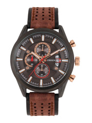 CURREN Analog Multi-Colour Dial Men's Watch-8290BR - Multicolor