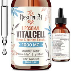 13-in-1 Liquid Oxygen Boost & Nutrient Supplement, Liposomal Optimized-Delivery Blend with Trace Minerals, Amino Acids, CoQ10, B Vitamins & Fulvic Acid, Daily Wellness Liquid Oxygen Drops, 2 fl oz