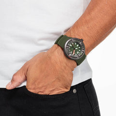 Citizen Men Analog Quartz Watch with Stainless Steel Strap BJ8057-17X