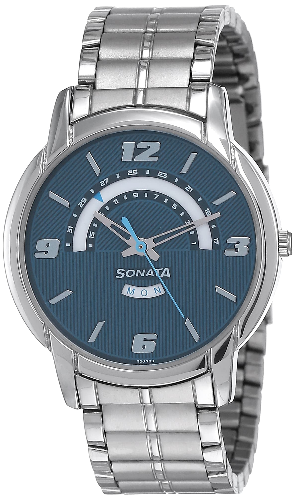 Sonata Blue Dial Analog watch For Men-NR77031SM07 – DiscountStore