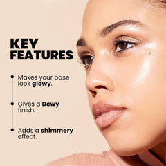 MARS Illuminati Base Dewy Primer with Highlighter | Glowy Dewy Primer for Face Makeup | Natural Finish (45ml) (PINK)