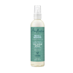 Shea Moisture Oil Shine Hairspray for Wigs and Weaves with Tea Tree & Borage Seed Oil, Paraben-Free Shine Spray, 8 oz