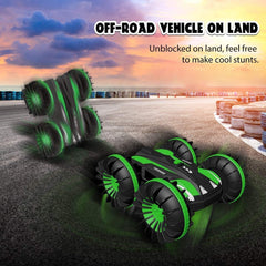 Seckton Amphibious RC Car for Kids Toys for 6-10 Year Old Boys 2.4 GHz Remote Control Boat Waterproof RC Monster Truck 4WD Remote Control Vehicle Gifts All Terrain Water Snow Pool Toy