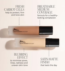 Mii Cosmetics UK. Hydrating & Moisturizing Skin Foundation. For Oily & Dry Skin. Soft Matte Finish, Truly 10
