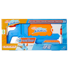 Nerf Super Soaker Flip Fill Water Blaster, 4 Spray Styles, Fast Fill, 30 Fluid Ounce Tank, Water Toys for 6 Year Old Boys & Girls & Up