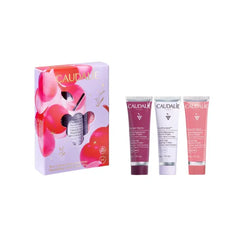 Caudalie Hand Cream Trio Holiday Gift Set: Hydrating & Nourishing Hand and Nail Repairing Cream Trio Enriched with Shea Butter and Grape Seed Oil