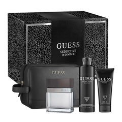 GUESS SEDUCTIVE (M) SET EDT 100ML + 100ML SG + 226ML BODY SPRAY+ POUCH