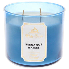 Bath & Body Works Bath and Body Works Bergamot Waters 3-Wick Scented Candle Unisex 14.5 oz