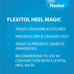 Flexitol Heel Magic For Dry Skin or Rough Heels with Shea Butter & Vitamin E, 2.5 Ounce