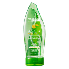 Essentialz Naturals Aloe Vera Soothing and Brightening After Sunburn Gel | Infused with Vitamin C | For All Skin Types | 265ml