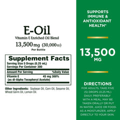 Nature's Bounty E-Oil For Skin, Nails And Dark Circles