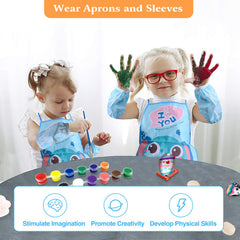 Lekebaby Rock Painting Kit, Arts and Crafts for Kids, Creative Toys & Gifts & Presents for Boys Girls Age 3-12 Year Old