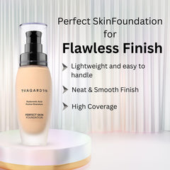 EVAGARDEN Perfect Skin Foundation - Soft Texture Ensures Excellent Coverage and Natural Finish - Visibly Reduces Signs of Aging - Smooth and Moisturizes Your Epidermis - 232 Ivory Cream - 1.01 oz