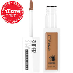 Maybelline Super Stay Liquid Concealer Makeup, Full Coverage Concealer, Up to 30 Hour Wear, Transfer Resistant, Natural Matte Finish, Oil-free, Available in 16 Shades, 45, 0.33 fl oz
