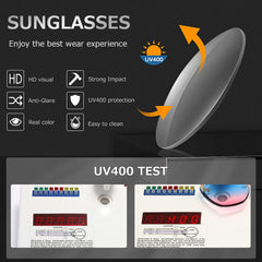 AEVOGUE Sunglasses For Women Oversized Rimless Diamond Cutting Lens Sun Glasses AE0534