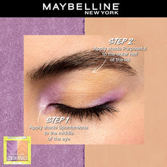 Maybelline New York Color Rivals Pigmented Eyeshadow Palette, Long lasting, Sweatproof, Waterproof, Matte, Shimmer : Spontaneous x Purposeful, 3g