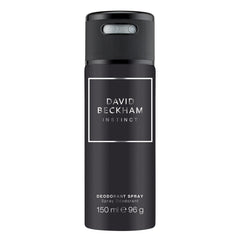 David Beckham Instinct Deodorant Body Spray for Men, Fougère Citrus Perfume, Captivating & Dynamic Fragrance, Sophisticated Black Can 150ml (5oz)