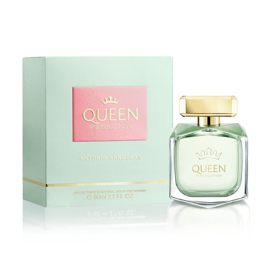 Antonio Banderas Perfumes - Queen Of Seduction - Eau de Toilette - Long Lasting - Romantic, Charming and Fresh Fragance - Floral with Marine Notes - Ideal for Day Wear - 80 ml