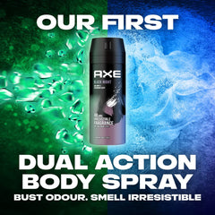 Axe Men Deodorant Body Spray for Long Lasting Odour Protection, Black Night, 48 hours Irresistible Fragrance,150ml